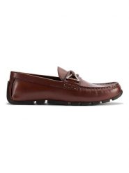 Clarks Skórzane mokasyny "Lea Oswick" w kolorze brązowym rozmiar: 44. Brązowe botki sznurowane Clarks, z aplikacjami, bez obcasa, bez zapięcia. Za 193.70 zł.