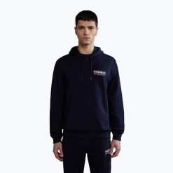 Bluza męska Napapijri B-Kasba H. Niebieskie bluzy Napapijri, m, bez wzorów, bez kaptura. Za 309.99 zł.