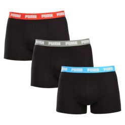 Bokserki męskie Puma EVERYDAY 3-PACK czarne 93832712 r M. Czarne bokserki Puma, m, bez wzorów, z bawełny. Za 145.97 zł.