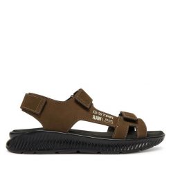 Sandały G-Star Raw. Brązowe sandały G-Star Raw, bez zapięcia. Za 229.99 zł.