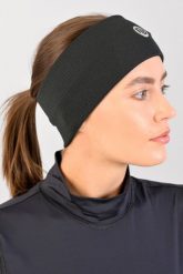 Termoaktywna opaska sportowa Unisex Nessi Sportswear. Czarne bielizna termoaktywna NESSI SPORTSWEAR, l, bez wzorów, z materiału, bez ramiączek, do biegania. Za 119.00 zł.