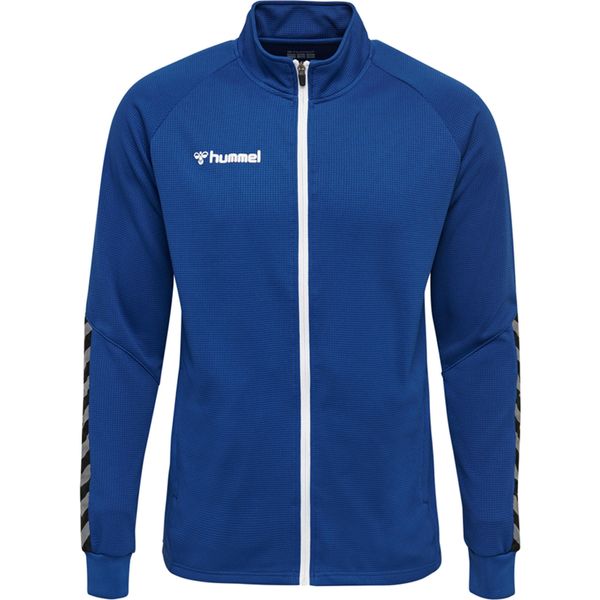 Kurtka Sportowa Hummel HML AUTHENTIC POLY ZIP JACKET granatowa. Niebieskie kurtki Hummel, m, bez wzorów, bez kaptura, na fitness i siłownię. Za 167.00 zł.