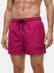 EA7 Emporio Armani Szorty kąpielowe 7M002000 AF13049 MA102 Różowy Regular Fit. Czerwone kąpielówki EA7 Emporio Armani, m, bez wzorów, z syntetyku. Za 279.99 zł.