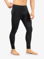 Legginsy termoaktywne męskie Brubeck Comfort Wool. Czarne bielizna termoaktywna Brubeck, m, bez wzorów, z elastanu, bez ramiączek. Za 142.99 zł.