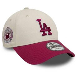 Czapka z daszkiem New Era WS Patch 9Forty Los Angeles Dodgers. Brązowe czapki z daszkiem New Era, na zimę, bez wzorów. Za 129.99 zł.