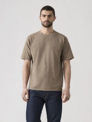 Levi's Koszulka w kolorze szarobrązowym rozmiar: XL. Brązowe bezrękawniki Levi's®, s, bez wzorów, z bawełny, bez kołnierzyka, bez ramiączek. Za 111.07 zł.