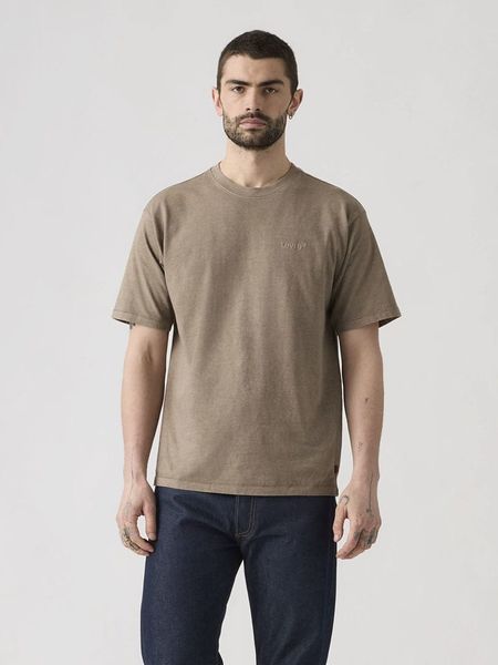 Levi's Koszulka w kolorze szarobrązowym rozmiar: L. Brązowe bezrękawniki Levi's®, l, bez wzorów, z bawełny, bez kołnierzyka, bez ramiączek. Za 93.07 zł.