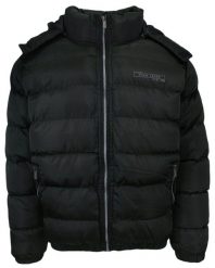 Kurtka Czarna Jesienno-Zimowa z Kapturem, Gruba, Ocieplana, Pikowana, Męska -PAKO JEANS. Czarne kurtki Pako Jeans, na zimę, l, bez wzorów, z jeansu, z kapturem. Za 369.00 zł.