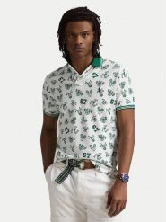 Polo Ralph Lauren Polo 710963484001 Biały Custom Slim Fit. Białe koszulki polo Polo Ralph Lauren, m, bez wzorów, z bawełny, bez kołnierzyka, bez ramiączek. Za 459.99 zł.