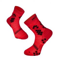 Skarpety uciskowe czerwone. Czerwone skarpety TRY TO FLY, bez wzorów. W wyprzedaży za 65.52 zł.