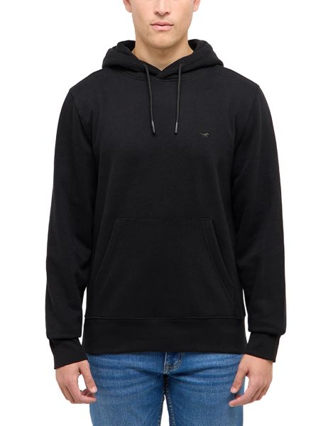 Męska Bluza Nierozpinana Mustang Style Bronson Black 1017549 4142. Czarne bluzy Mustang, l, bez wzorów, z kapturem. Za 129.99 zł.