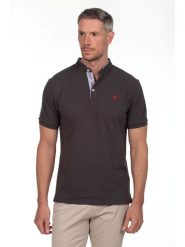 The Time of Bocha Koszulka polo w kolorze antracytowym rozmiar: XL. Czarne koszulki polo The Time of Bocha, xl, bez wzorów, z bawełny, bez kołnierzyka, bez ramiączek. Za 104.99 zł.