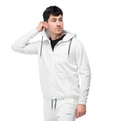 Męska Bluza Z Kapturem Banito Full Zip. Szare bluzy z kapturem IGUANA, l, bez wzorów, z bawełny, z kapturem. Za 245.67 zł.