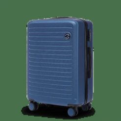 Walizka ŚREDNIA Wings ABS+ COOT 24" Middle Blue. Niebieskie walizki Wings, bez wzorów, z materiału, średnie. Za 149.90 zł.