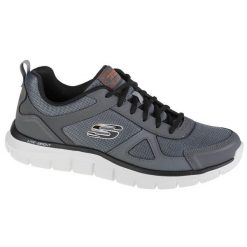 Skechers Track-Scloric, męskie buty treningowe. Czarne buty treningowe Skechers, bez wzorów, z tkaniny, na fitness i siłownię. Za 299.99 zł.