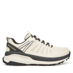 Trekkingi Skechers. Brązowe buty trekkingowe Skechers, bez wzorów, bez zapięcia. Za 379.99 zł.