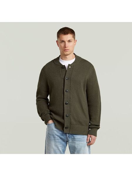 G-Star Kardigan w kolorze khaki rozmiar: M. Brązowe swetry rozpinane G-Star, m, bez wzorów, z bawełny, bez kołnierzyka, bez ramiączek. Za 214.45 zł.