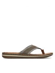 Rieker Japonki CEO-21095-42 Beżowy ciemny. Brązowe japonki Rieker, bez wzorów, z materiału. Za 289.99 zł.