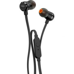 Słuchawki dokanałowe JBL T290 z mikrofonem Czarny. Czarne słuchawki dokanałowe JBL. Za 98.00 zł.