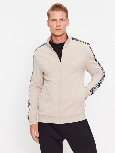 Guess Bluza Z2YQ12 K6ZS1 Écru Regular Fit. Białe bluzy Guess, m, z aplikacjami, z bawełny, bez kaptura. Za 394.99 zł.