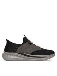 Skechers Sneakersy Slip-Ins Rf: Slade - Caster 210889/BKGY Czarny. Czarne buty sportowe casual Skechers, bez wzorów, z materiału, bez zapięcia. Za 369.99 zł.