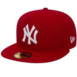 Czapka Z Daszkiem Mlb League New York Yankees. Czerwone czapki z daszkiem New Era, bez wzorów. Za 239.99 zł.