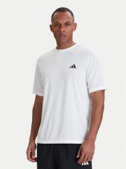 Adidas Koszulka techniczna Workout Essentials Base KD5453 Biały Regular Fit. Białe t-shirty sportowe Adidas, bez wzorów, z syntetyku, bez ramiączek, na fitness i siłownię. Za 99.99 zł.