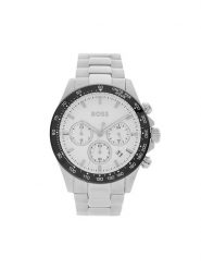 BOSS Zegarek Hero-Le 1514130 Srebrny. Szare, analogowe zegarki Boss, srebrne. Za 1,559.00 zł.