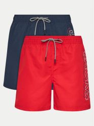 Jack&Jones Komplet 2 par szortów kąpielowych Fiji 12260815 Czerwony Regular Fit. Czerwone szorty Jack&Jones, m, bez wzorów, z syntetyku. Za 99.99 zł.