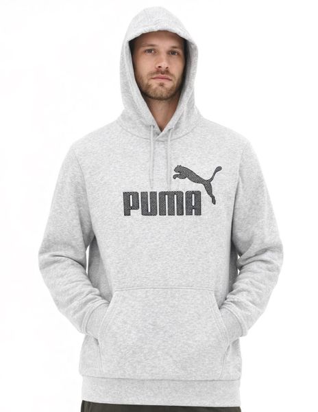 Bluza sportowa kangurka z kapturem męska Puma Hoodle II. Szare bluzy z kapturem Puma, m, bez wzorów, z bawełny, z kapturem. Za 119.00 zł.