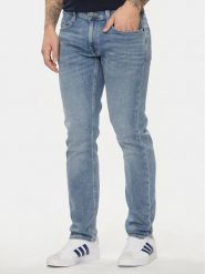 Mustang Jeansy Oregon 1014866 Niebieski Slim Fit. Niebieskie jeansy Mustang, m. Za 259.99 zł.
