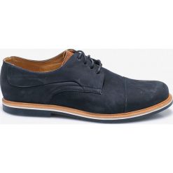 Wojas - Półbuty. Niebieskie eleganckie półbuty Wojas, bez wzorów, z materiału, bez obcasa, bez zapięcia. W wyprzedaży za 199.90 zł.