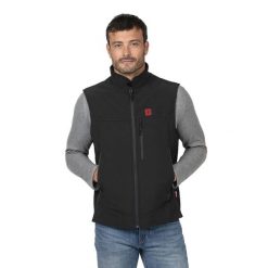 Męska kamizelka EVO Odporna na wiatr, hydrofobowa i wodoodporna. Czarne bluzy G-HEAT, na zimę, m, bez wzorów, bez kaptura. Za 741.57 zł.