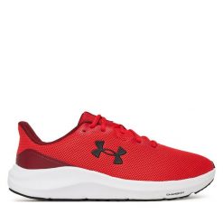 Buty do biegania Under Armour. Czerwone buty do biegania Under Armour, bez wzorów, bez zapięcia, do biegania. Za 229.99 zł.