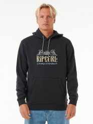 Rip Curl Bluza "Down The Line" w kolorze czarnym rozmiar: L. Czarne bluzy Rip Curl, l, bez wzorów, z bawełny, z kapturem. Za 136.13 zł.