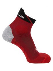 SALOMON Skarpety funkcyjne "Speedcross Ankle" w kolorze czerwonym rozmiar: 39-41. Czerwone skarpety Salomon, bez wzorów, prążkowane. Za 65.38 zł.