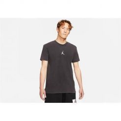 Koszulka sportowa męska Nike Air Jordan Dri-fit. Szare t-shirty sportowe Nike, bez wzorów, bez ramiączek. Za 206.00 zł.