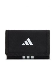 Adidas Portfel JZ7087 Czarny. Czarne portfele Adidas, bez wzorów, z materiału. Za 59.99 zł.