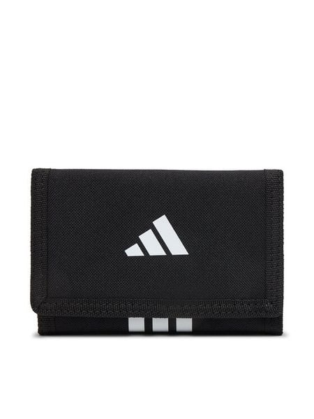 Adidas Portfel JZ7087 Czarny. Czarne portfele Adidas, bez wzorów, z materiału. Za 59.99 zł.