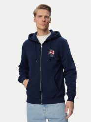 Tommy Hilfiger Bluza MW0MW43382 Granatowy Regular Fit. Niebieskie bluzy Tommy Hilfiger, m, bez wzorów, z bawełny, bez kaptura. Za 569.99 zł.
