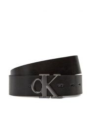 Calvin Klein Jeans Pasek Męski Monogram Plaque Buckle 35Mm Adj/Rev LV04G7026G Czarny. Czarne paski Calvin Klein Jeans, bez wzorów, z jeansu. Za 289.99 zł.