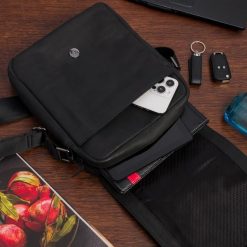 Torba męska skórzana na ramię zgrabna elegancka Beltimore czarna N36. Czarne torby na ramię bez wzorów, na ramię, bez dodatków. Za 199.99 zł.