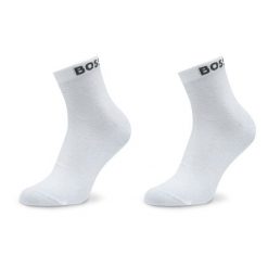 Skarpety krótkie BOSS. Białe skarpety Boss, bez wzorów. Za 59.99 zł.