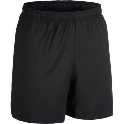 Spodenki fitness cardio męskie Domyos FST 100. Czarne szorty DOMYOS, l, bez wzorów, z materiału, sportowe. Za 29.99 zł.