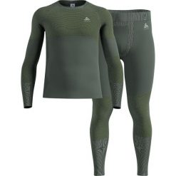 Bielizna termoaktywna - zestaw Odlo Set long FUNDAMENTALS PERFORMANCE WARM. Szara bielizna termoaktywna ODLO, m, bez wzorów, bez ramiączek. Za 429.99 zł.