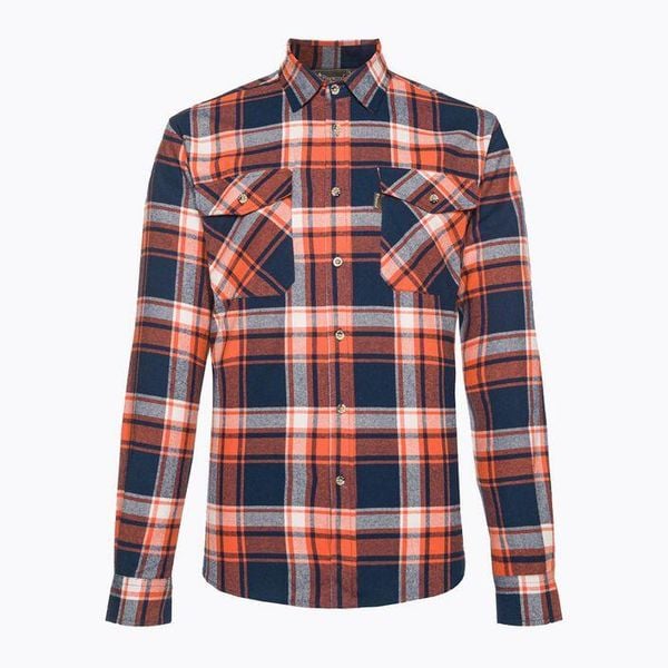 Koszula męska Pinewood Härjedalen. Brązowe koszule Pinewood, m, bez wzorów, z bawełny, bez kołnierzyka, bez ramiączek. Za 199.99 zł.
