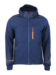 Peak Mountain Kurtka softshellowa "Cabra" w kolorze niebieskim rozmiar: 3XL. Niebieskie kurtki outdoor i hardshell Peak Mountain, xl, bez wzorów, bez kaptura. Za 225.70 zł.