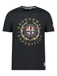 Geographical Norway Koszulka "Jiger" w kolorze czarnym rozmiar: S. Czarne bezrękawniki Geographical Norway, s, bez wzorów, z bawełny, bez kołnierzyka, bez ramiączek. Za 61.89 zł.