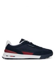 Tommy Hilfiger Sneakersy Retro Runner Nylon Mix FM0FM05523 Granatowy. Niebieskie buty sportowe casual Tommy Hilfiger, bez wzorów, z nylonu, bez zapięcia. Za 529.99 zł.
