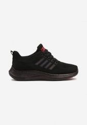 Czarne Buty Sportowe Snekaersy z Ozdobnymi Paskami Dovalora. Czarne buty sportowe casual Born2be, bez wzorów, z jeansu, bez zapięcia. W wyprzedaży za 63.99 zł.